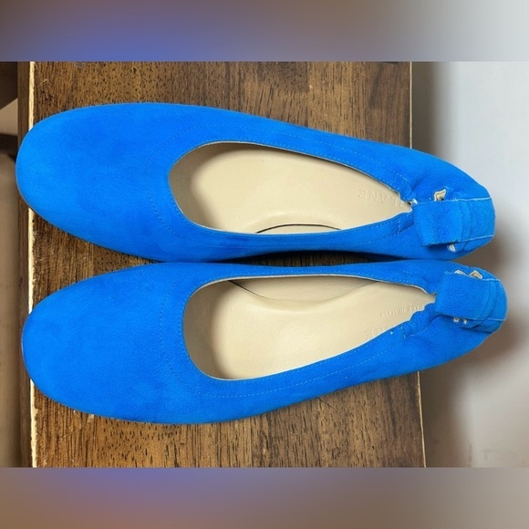NWOB Everlane The Italian Suede Day Heel in Brilliant Blue, Size 5.5. - Picture 10 of 16